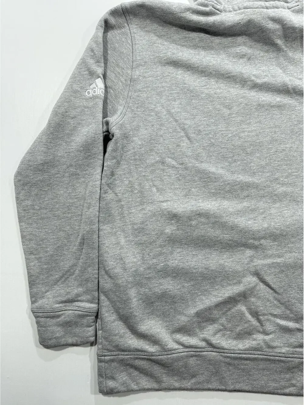 Adidas Tin Man Elite Hoodie Mens Medium Gray Pullover Fleece Sweatshirt